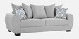 Florence Fabric 3 Seater Sofa in Light Grey Colour Florence Fabric 3 Seater Sofa in Light Grey Colour