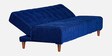 Florida Large Fabric  Convertible Sofa Cum Bed in Blue Colour