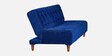 Florida Large Fabric  Convertible Sofa Cum Bed in Blue Colour