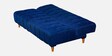 Florida Large Fabric  Convertible Sofa Cum Bed in Blue Colour