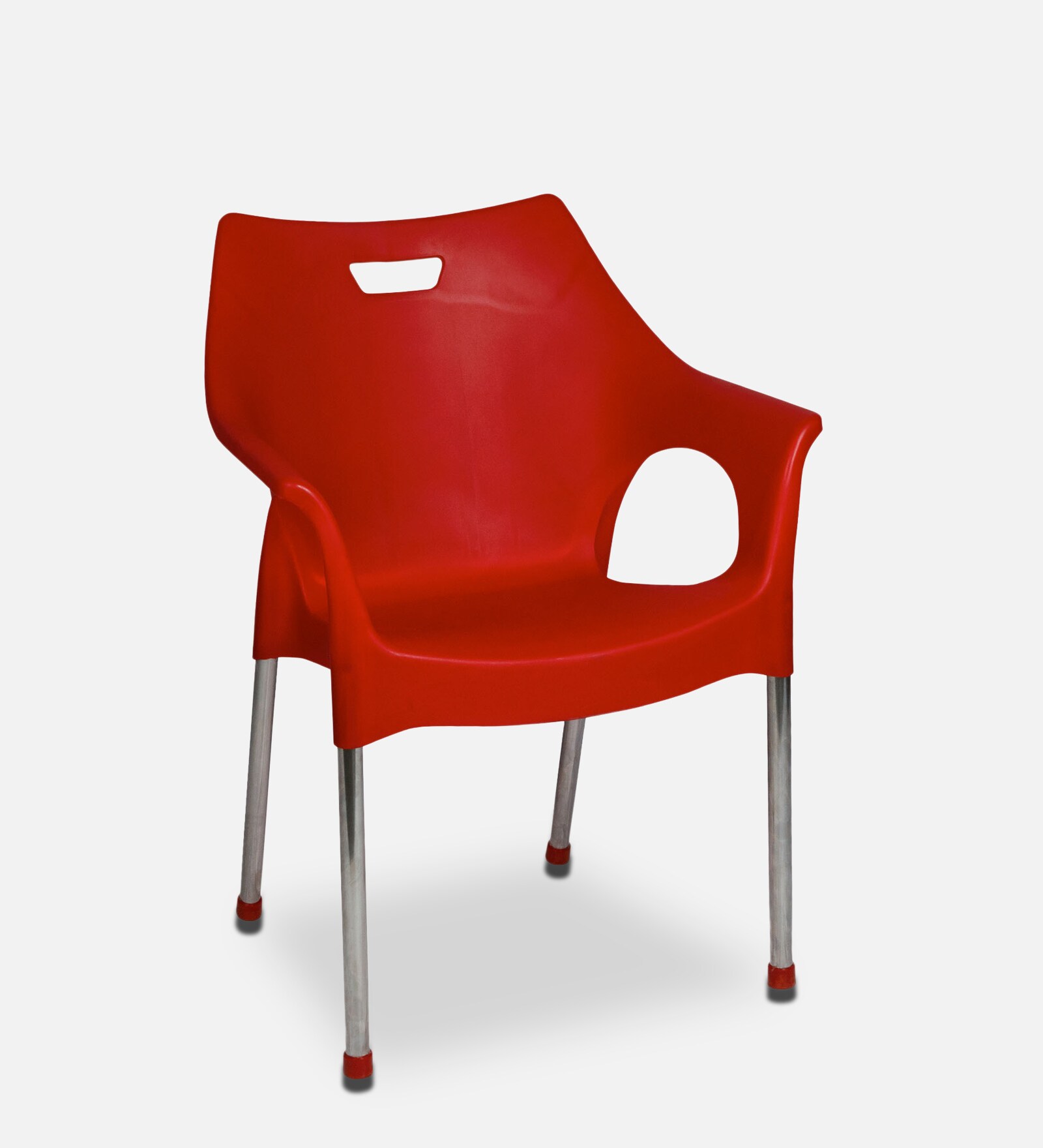 Buy Fleur Plastic Chair (Set of 2) in Red Colour by Italica Online
