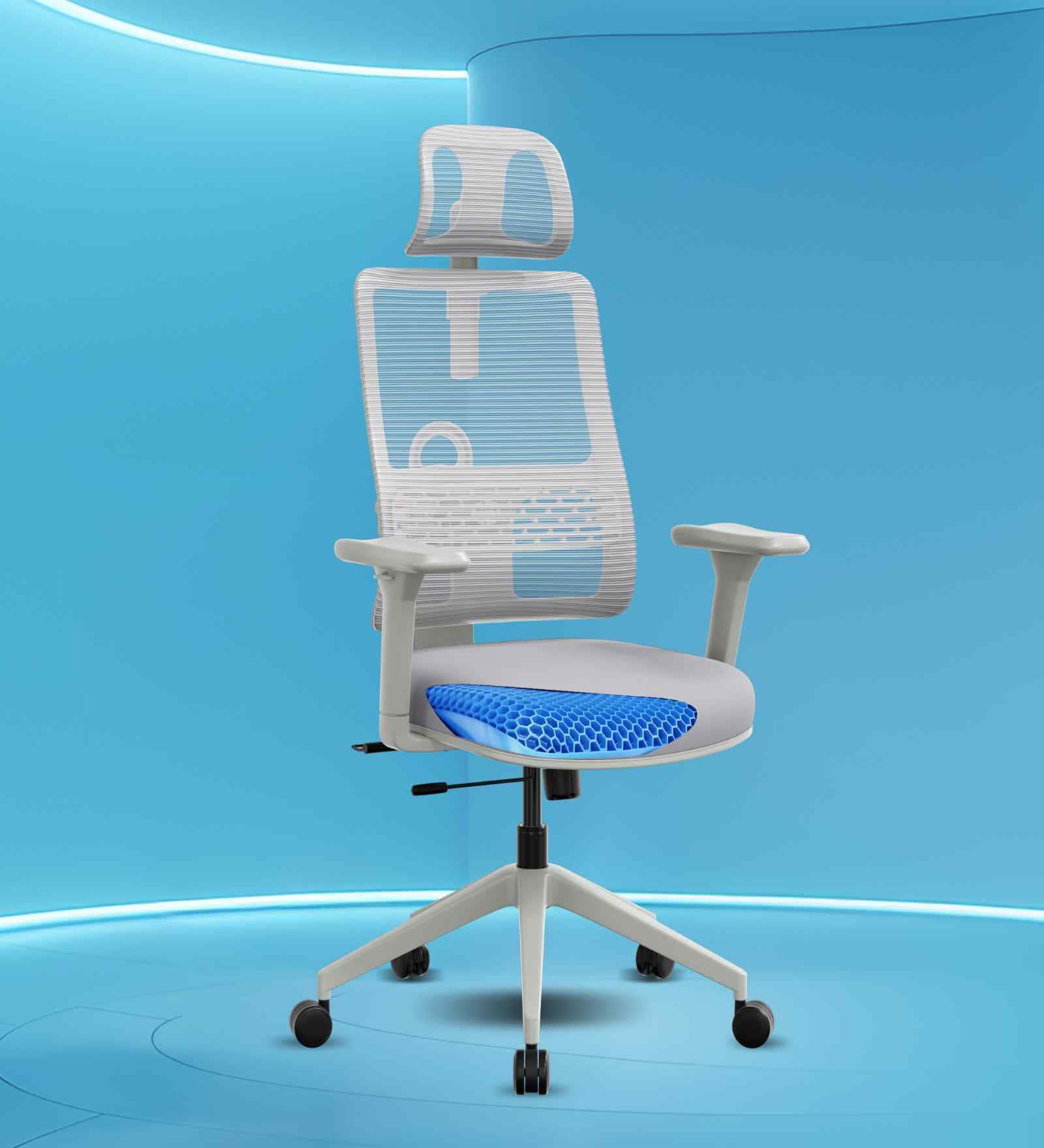 Flex Breathable Mesh Ergonomic Chair In Grey Colour