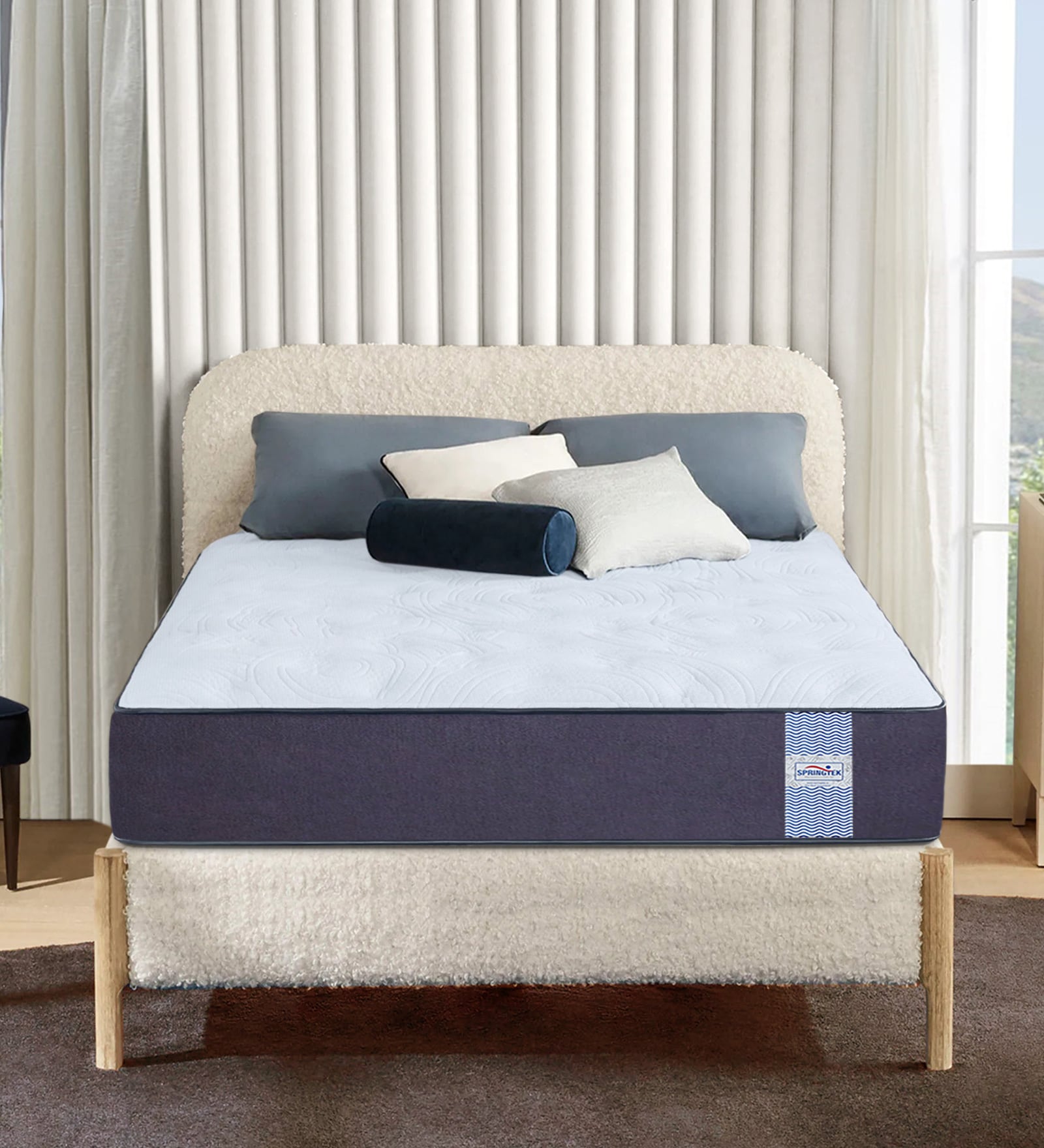 FLIP Dual Comfort Hard & Soft Roll Packed 6 Inch Foam Mattress In Single Size