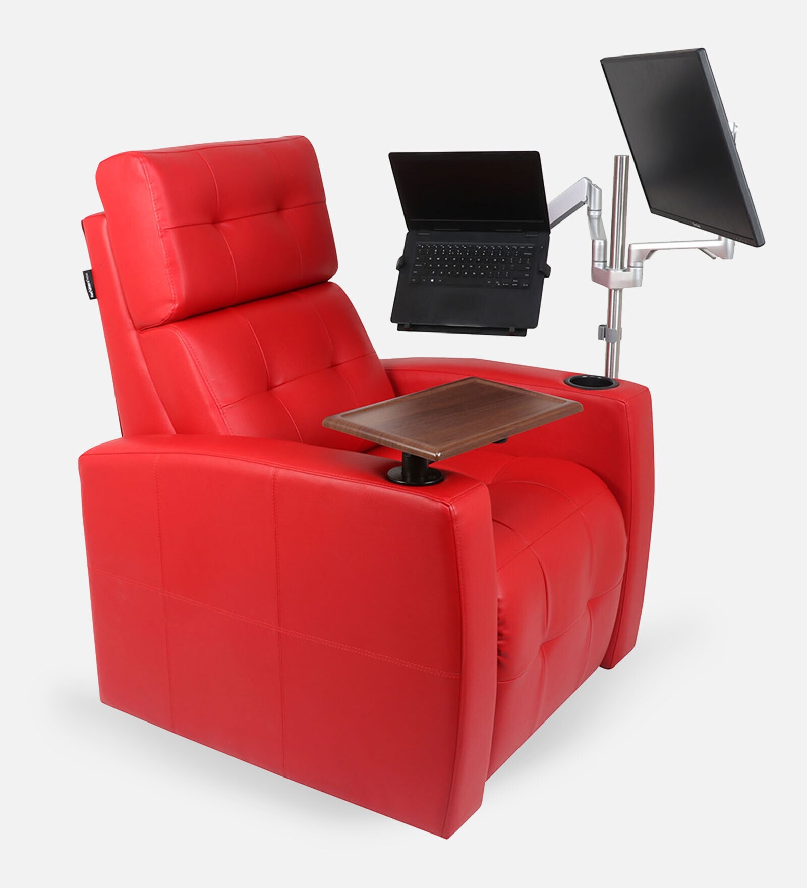 Flix Motorized Recliner in Red Colour