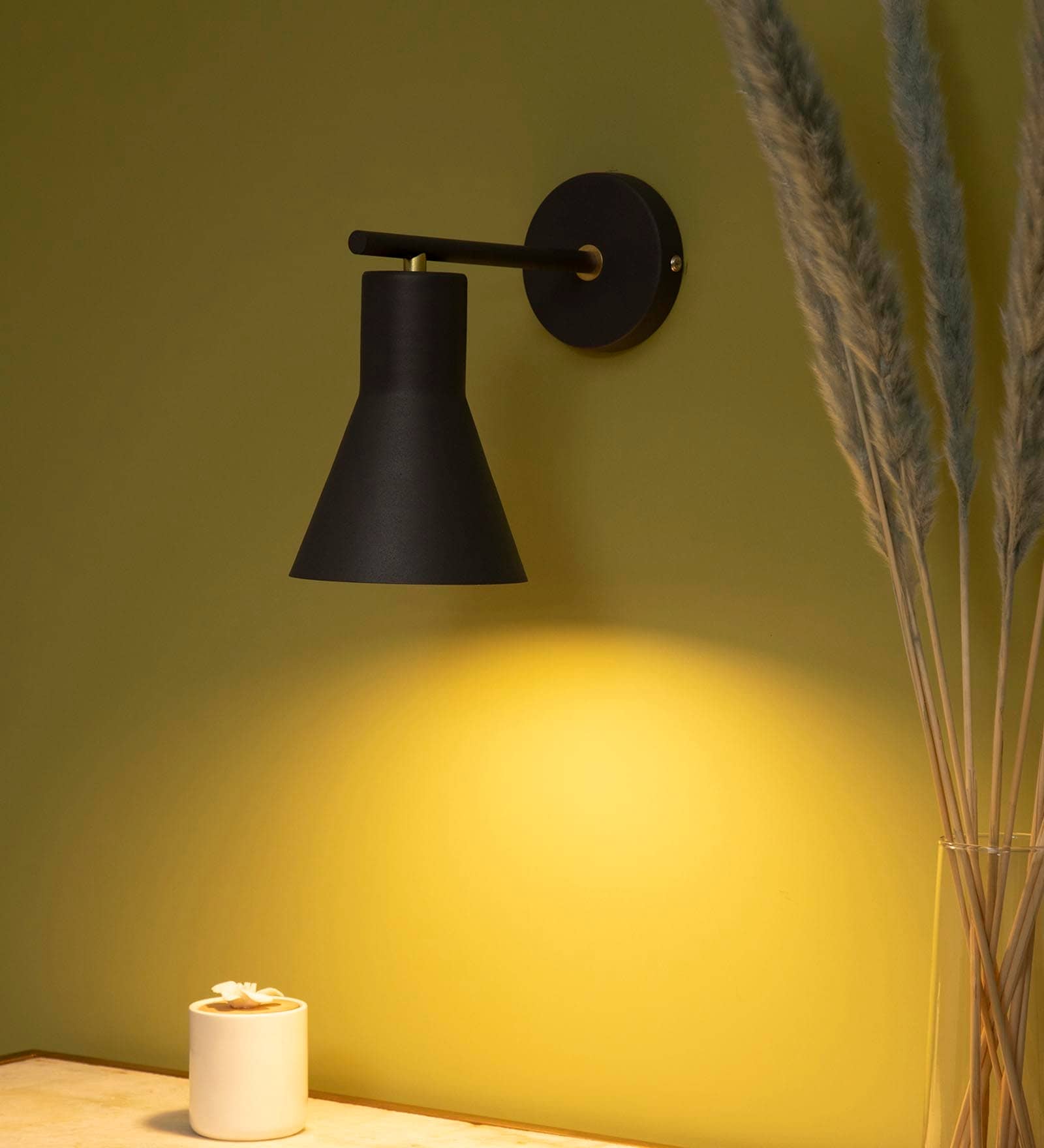 Float Aricolo Grey Matt Metal Wall Light