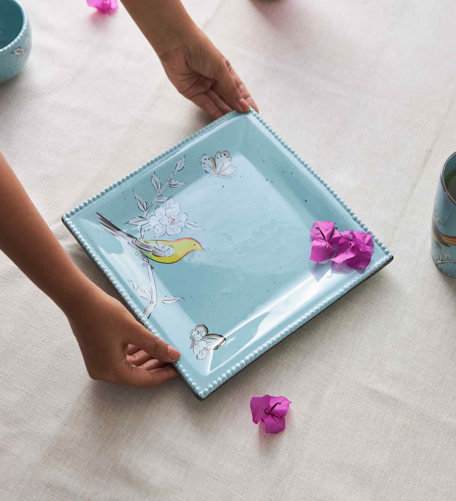 Flora Bird Dinner Plate