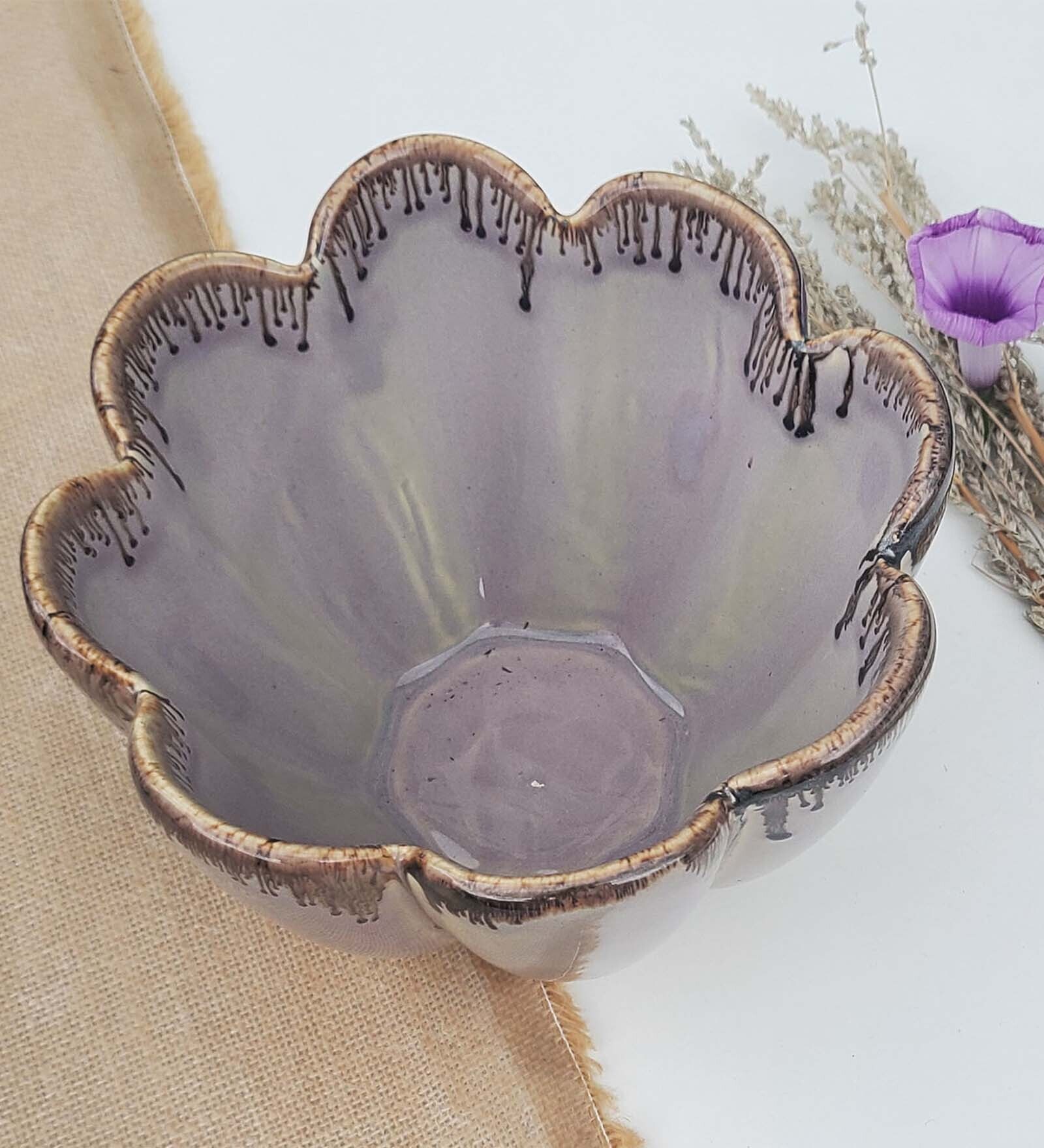 Floral 1000ml Ceramic Serving Bowl