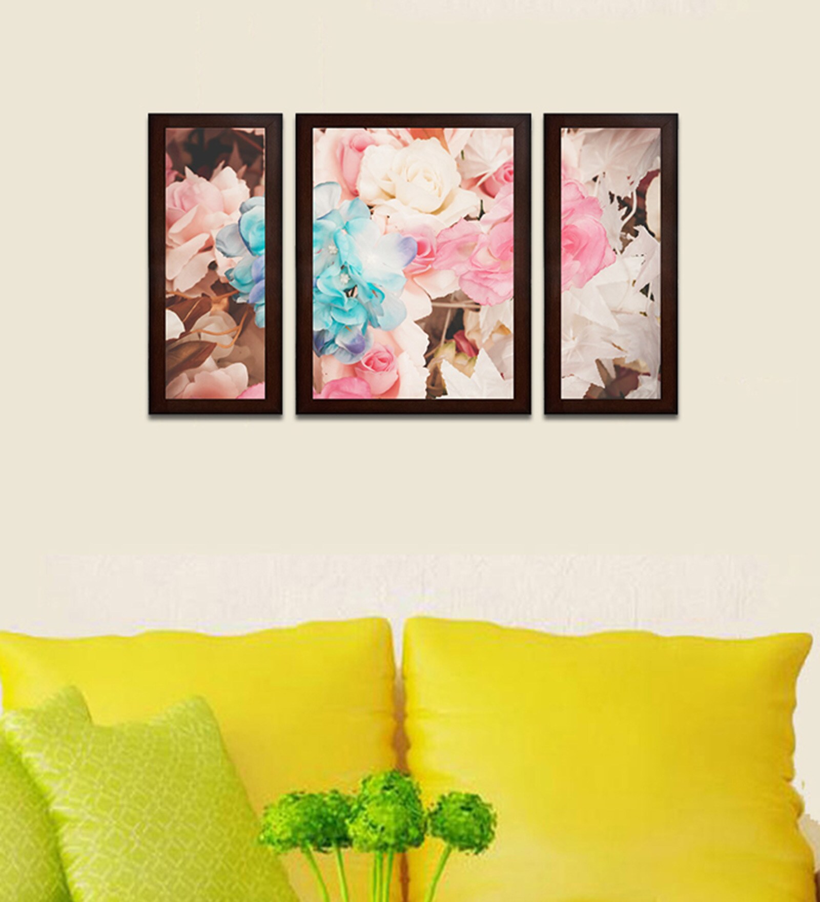 Buy Floral Art MDF Set of 3 Wall Art Print by Wens at 35 OFF by Wens