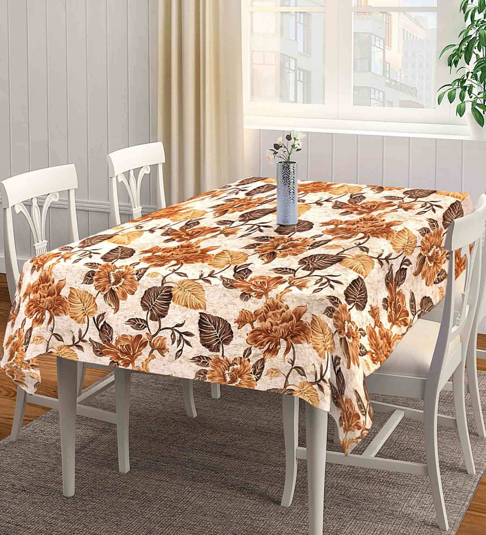 Floral Multicolor Cotton 72X52 Inches Table Runner
