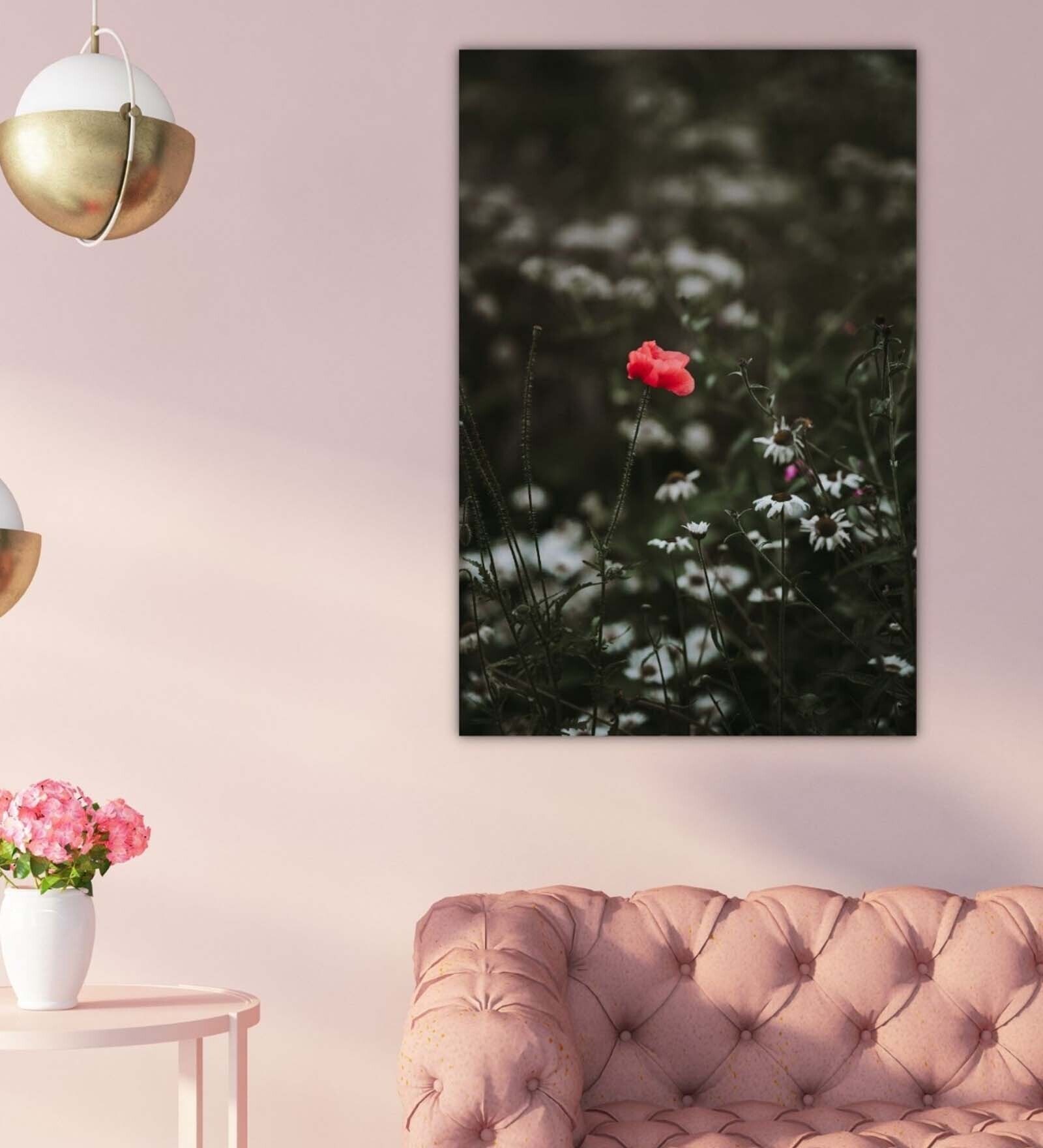 Floral Orion Green Wood Framed Floral Art Print