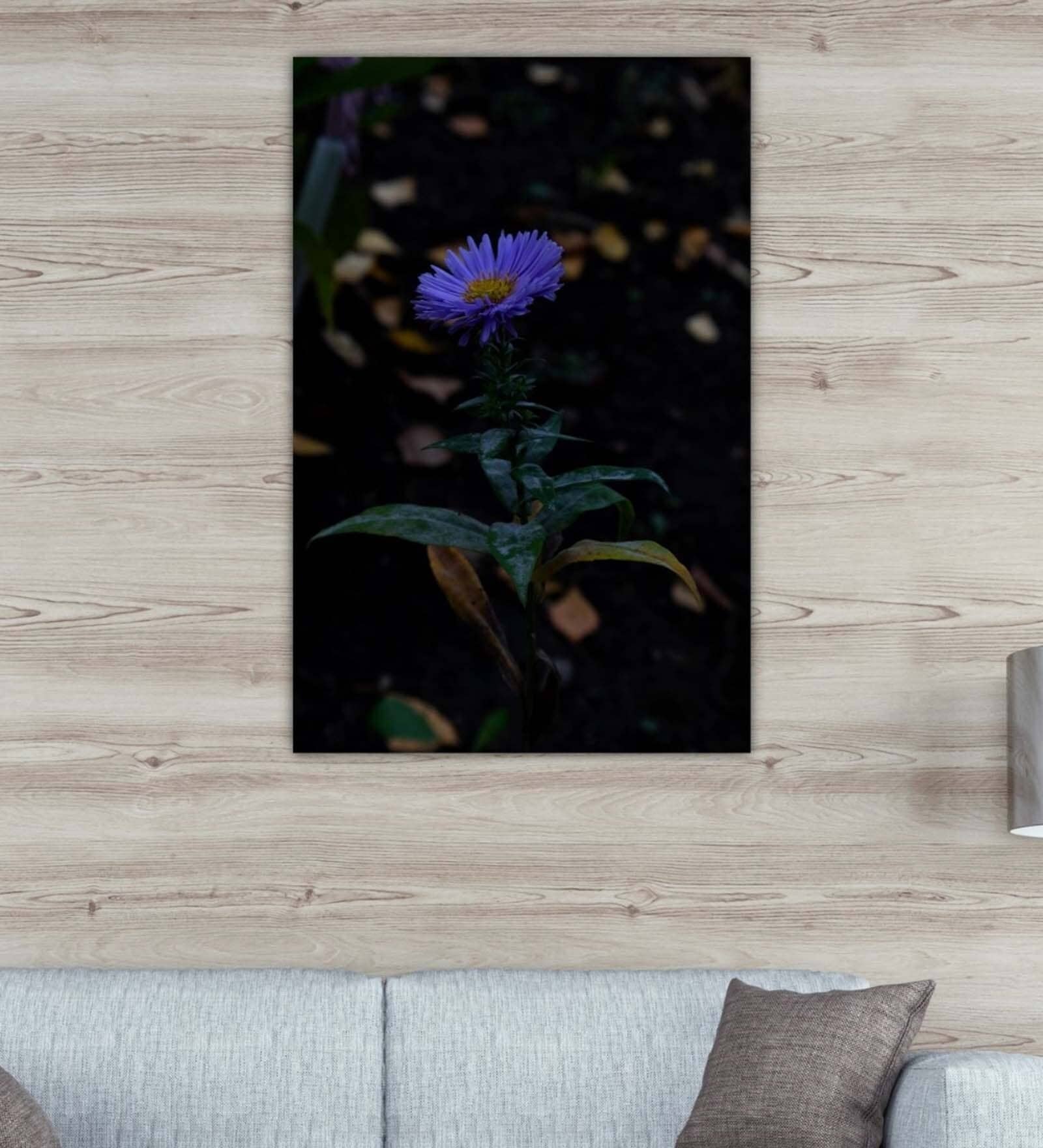 Floral Green Wood Framed Floral Art Print
