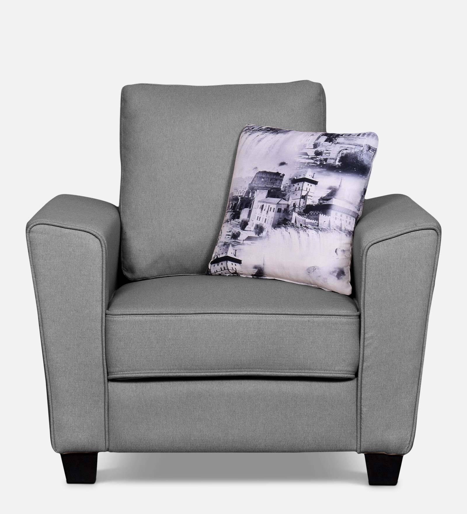 Florence 1 Seater Sofa In Grey Colour In Colour Florence 1 Seater Sofa In Grey Colour In Colour