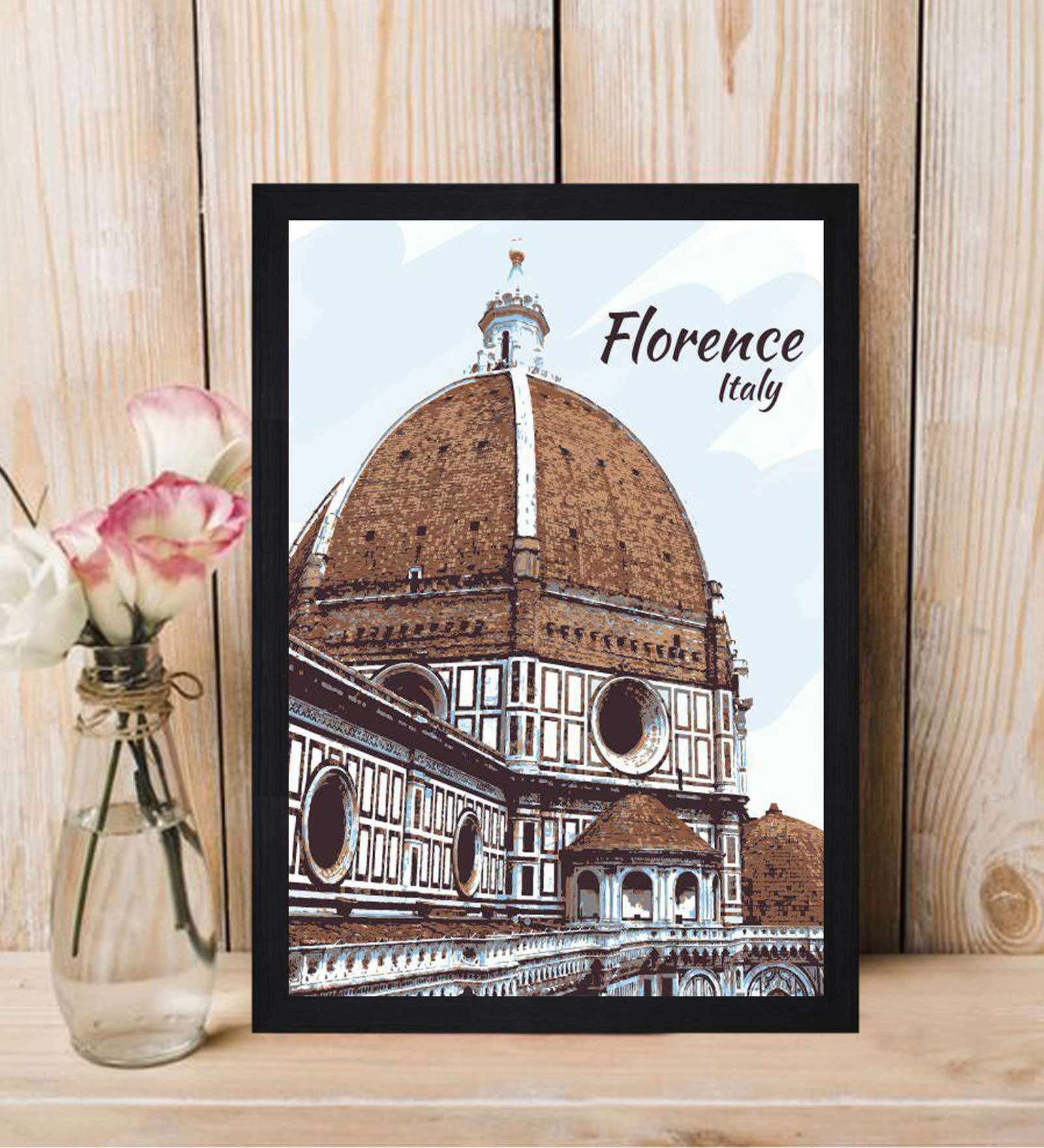 Florence Italy Framed Canvas Art Print