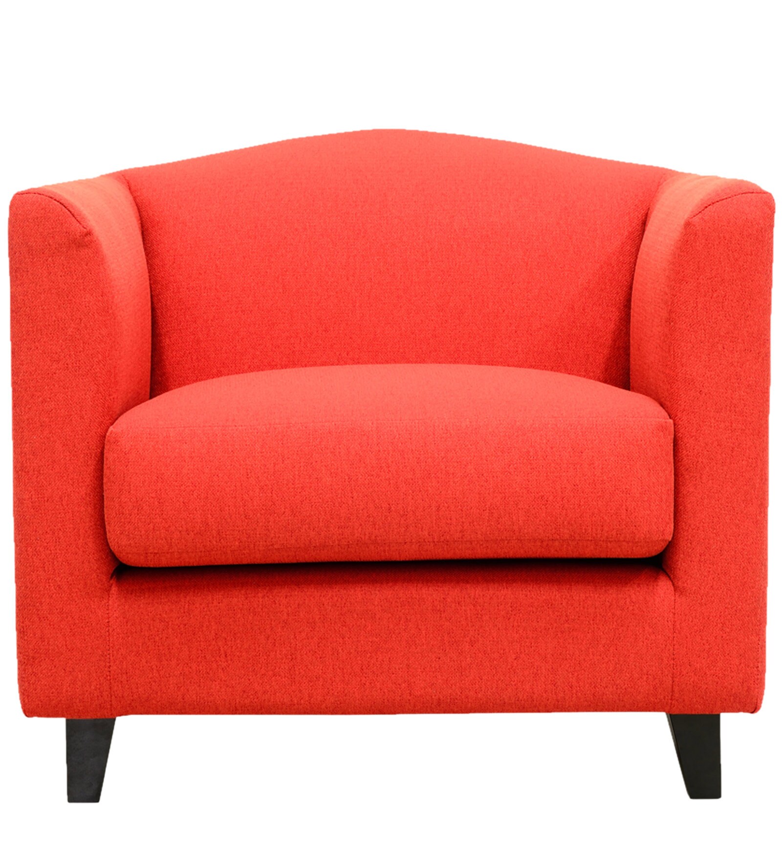 Buy Florianopolis One Seater Sofa in Ferrari Red Colour by CasaCraft ...