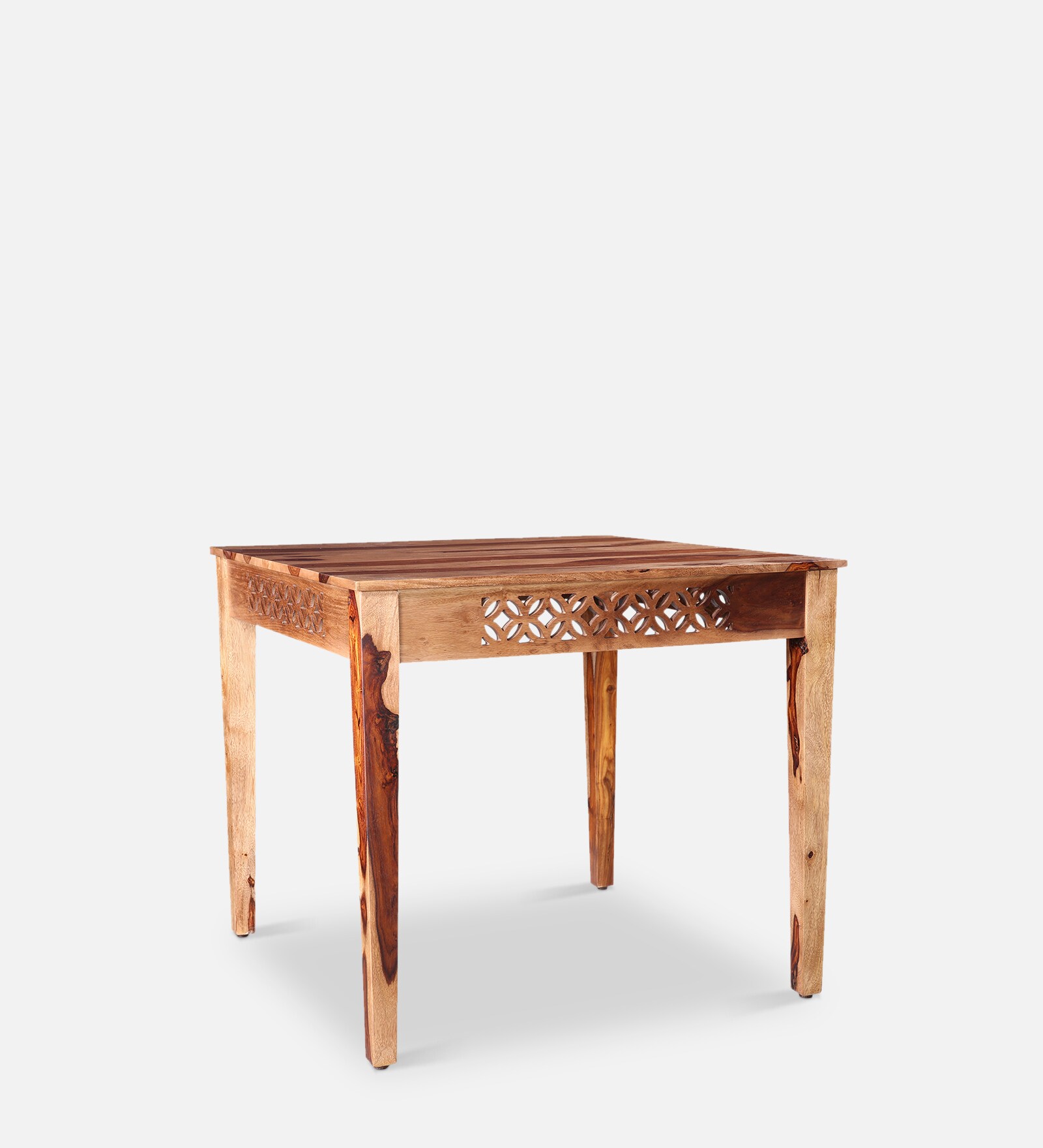 Floris Four Seater Square Dining Table in Teak Colour