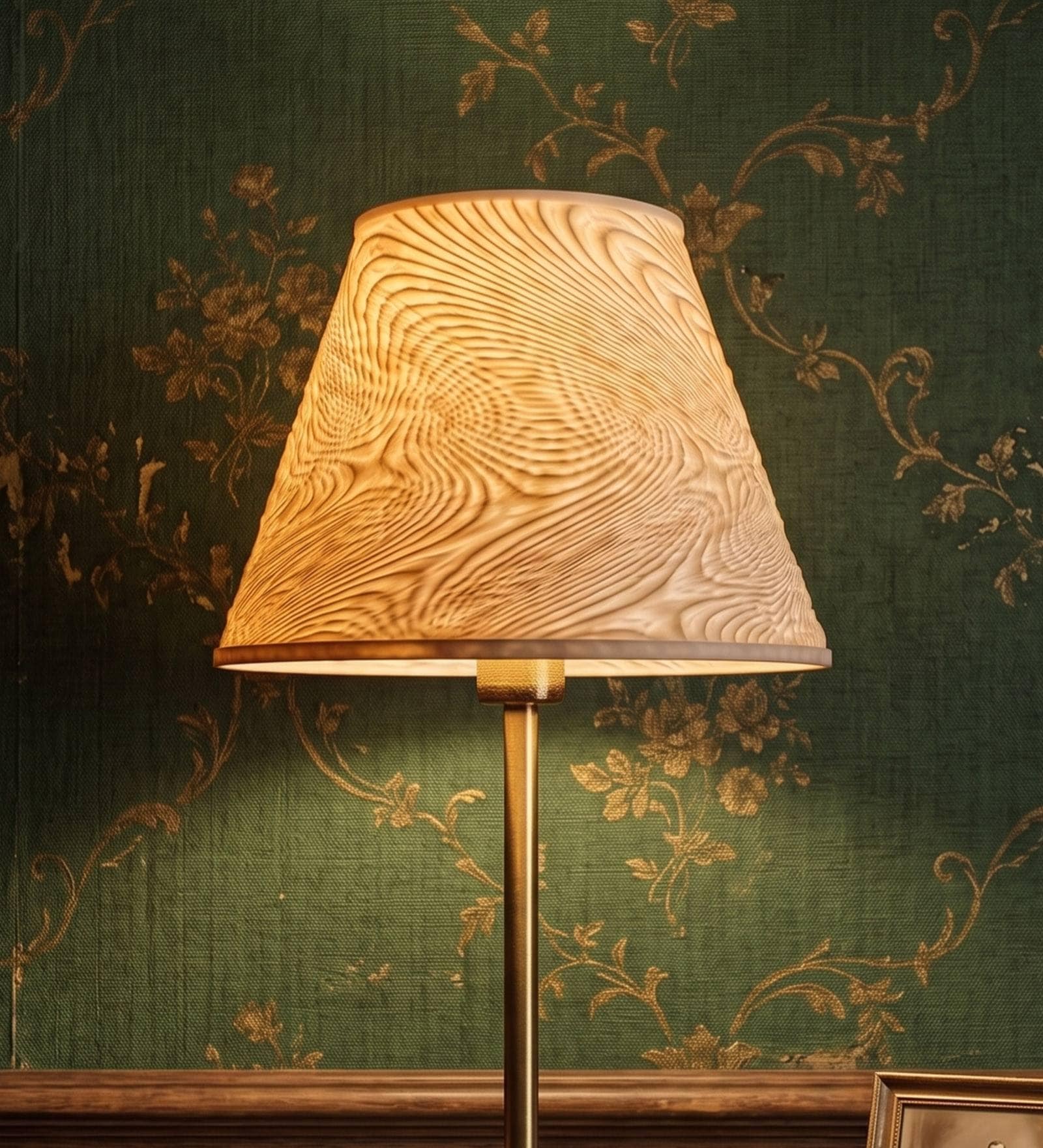 Biege Flow Polymer Lamp Shade