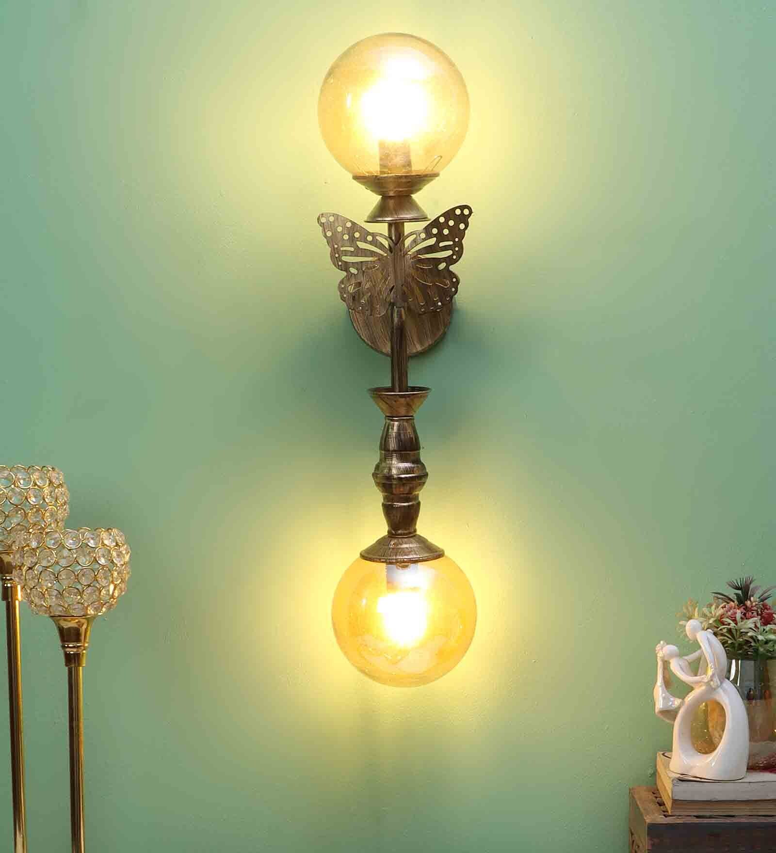 Flower Metal Novelty Wall Light (Brown) Flower Metal Novelty Wall Light (Brown)