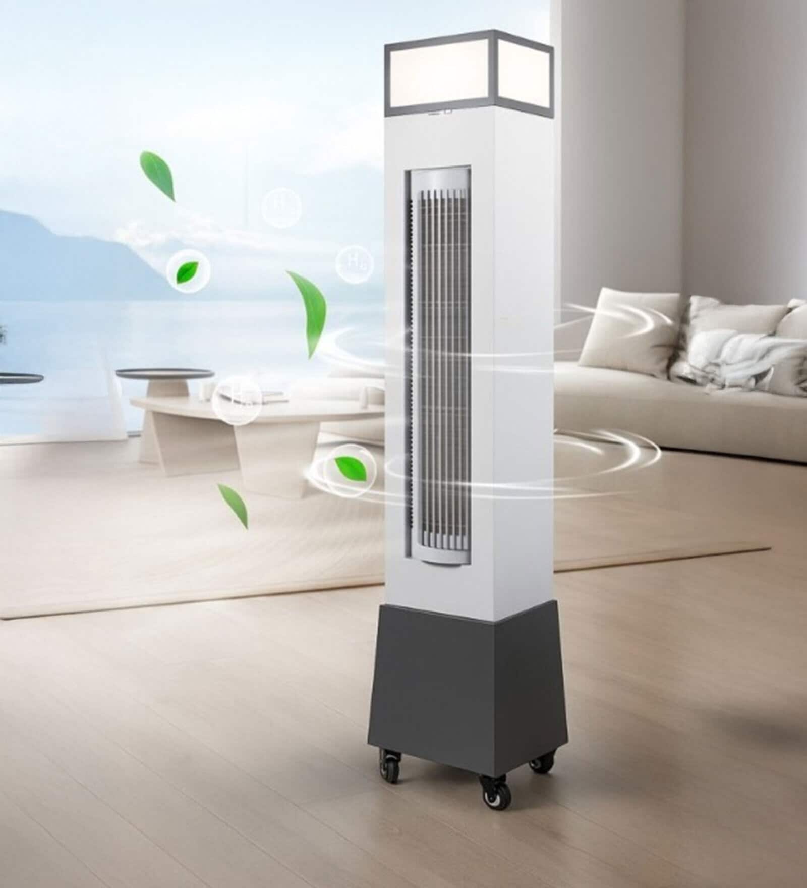 Flux Smart Fan White Metal , Google & Alexa Remote & App Control