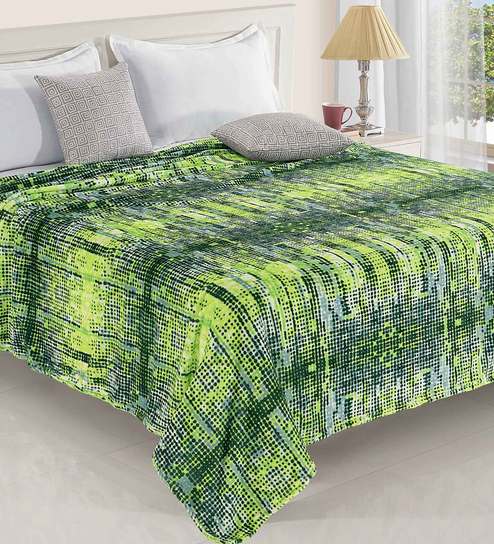 Buy Flannel Fluffy Polyester Double Bed Ac Blanket By Status