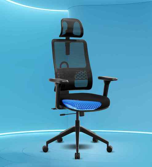 Flex Breathable Mesh Ergonomic Chair In Black Colour