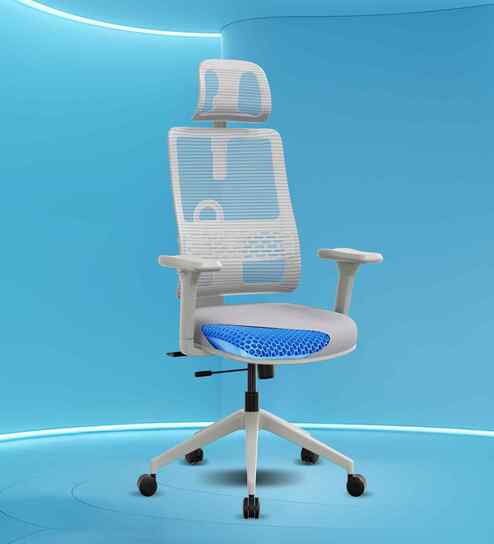 Flex Breathable Mesh Ergonomic Chair In Grey Colour