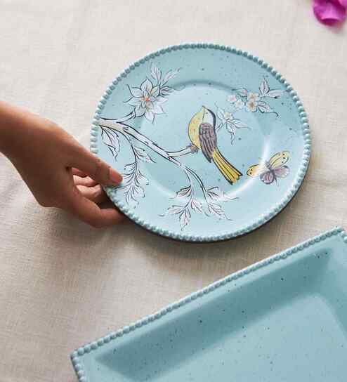 Flora Bird Dessert Plate