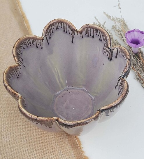 Floral 1000ml Ceramic Serving Bowl