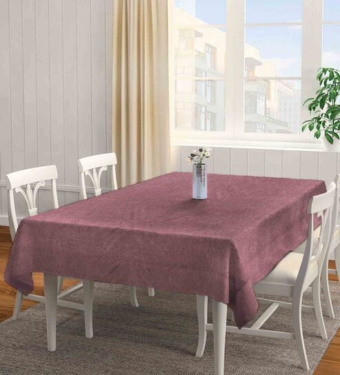 Floral Rust (72x52) Cotton Blend Table Cover