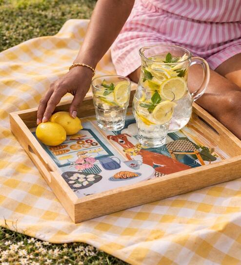 Florentine Hound Wooden Tray