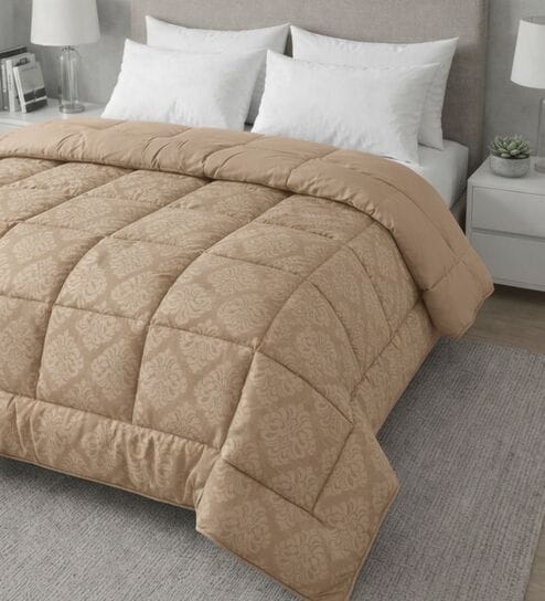 Mauve Ultrasoft Embossed Reversible 230 GSM Double Bed AC Comforter