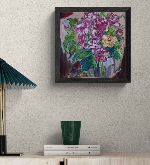 Flower Bouquet Handmade Acrylic Paint On Canvas Unframed