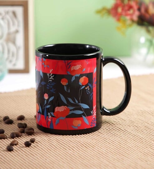 Buy Glossy 300Ml Black Ceramic (Set Of 2 ) Coffee Mug at 70% OFF by Cdi