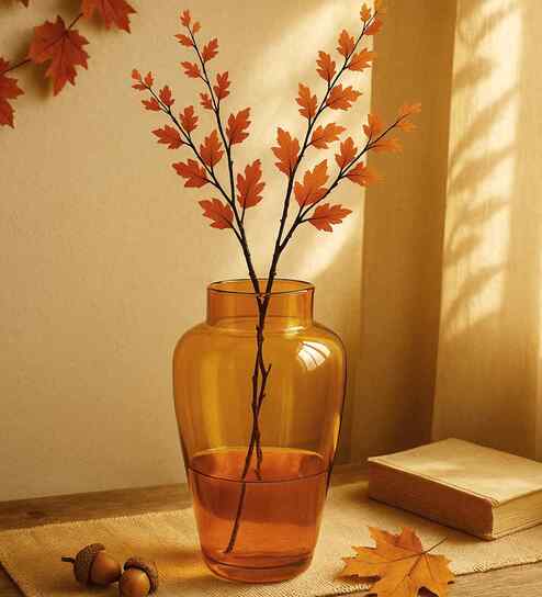 Gold Glass Flower Vase