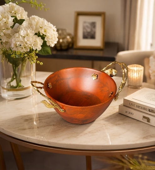 Flower Wooden Bowl