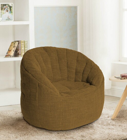 Firefly Bean Bag Chair Cover In Olive Colour By Fluco
