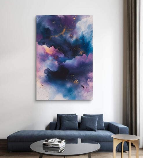 Fluorescent nebula 003 20inx16in Gallery Wrap Canvas Painting