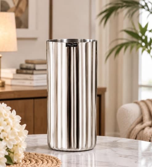 Silver Fluted Wine Chiller