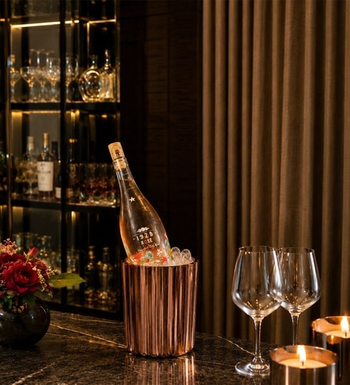Gold Fluted Wine Chiller
