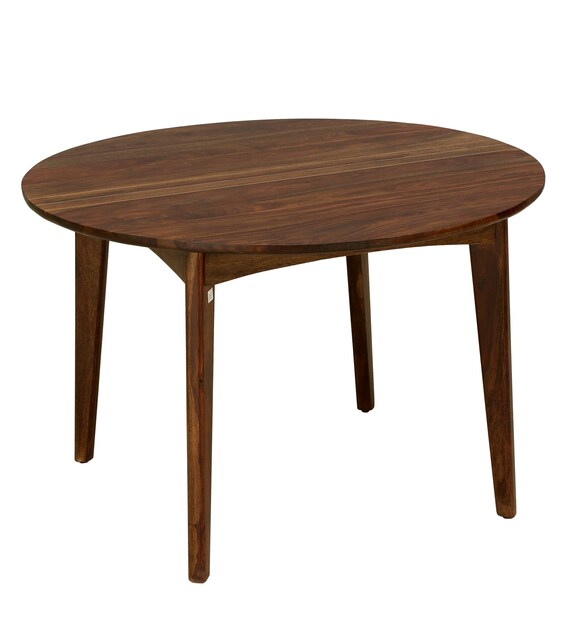 Buy Flair Solid Wood 4 Seater Dining Table in Provincial Teak Finish
