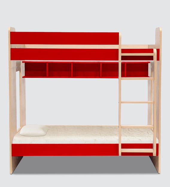 red bunk beds