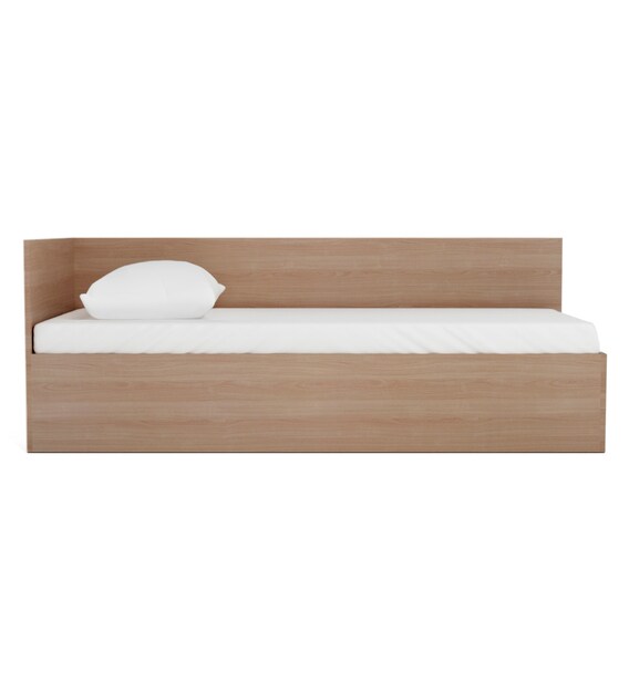 Buy Floyd Single Bed with Storage in Valigny Oak Finish by Godrej