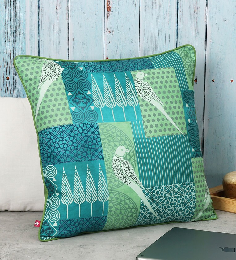 Buy Satin Abstract Pattern 18x18 Inch Cushion Cover Online Abstract
