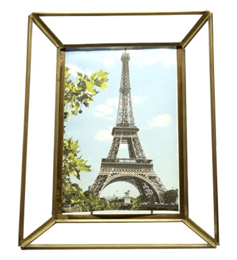 Buy Flair Antique Gold Brass Single Photo Frame by Citilites Online