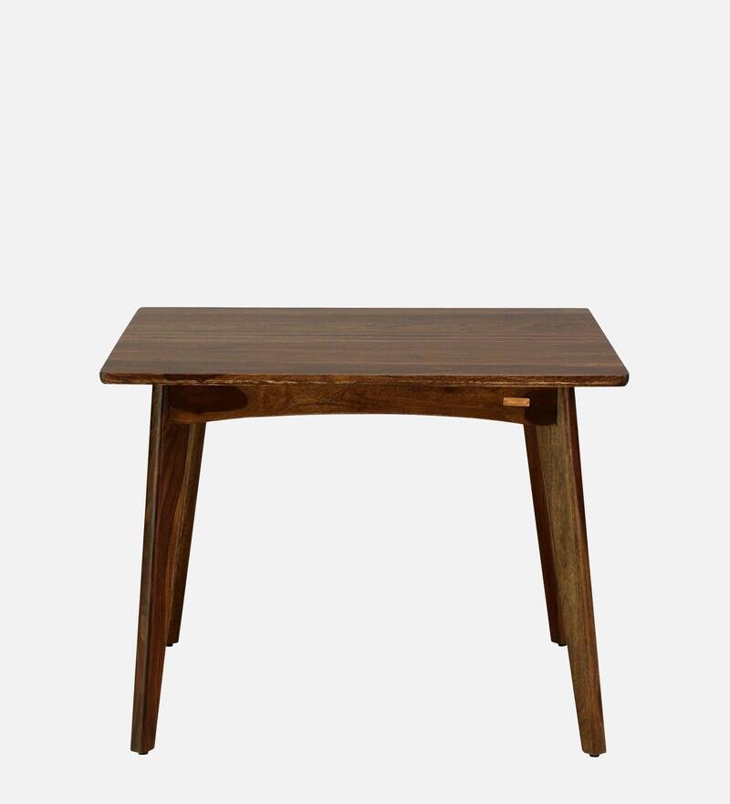Buy Flair Sheesham Wood With Brass Inlay Square 4 Seater Dining Table