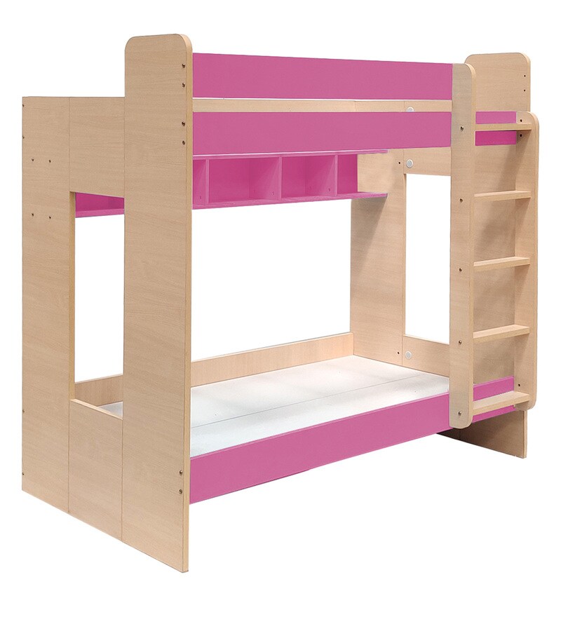 Buy Multi Bunk Bed in Pink Finish Online Bunk Beds Bunk Beds