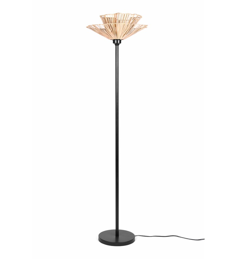 Buy Klimt Natural Cane Floor Lamp Handcrafted By Orange Tree Online