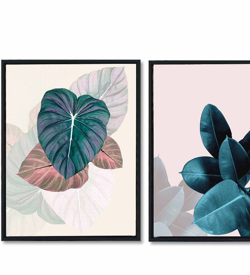 Buy Floral Theme Framed Canvas Art Print Painting Set Of 3 By Art ...