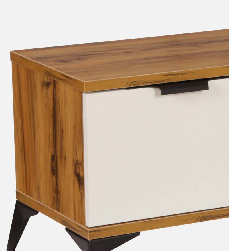 Buy Florein TV Console for TVs in Yellow Finish by Maheshwari Furniture