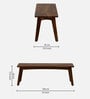 Flair Sheesham Wood Bench In Provincial Teak Finish
