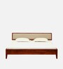 Flair Sheesham Wood King Size Bed In Honey Oak Finish
